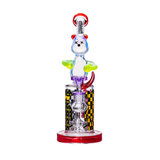 Cheech Glass 12" Ted Up Water Pipe Front View USA