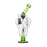 Cheech Glass 14.5" Rooster in a Egg Green USA
