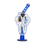 Cheech Glass 14.5" Rooster in a Egg Blue USA
