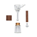 Marley Natural Bubbler Glass & Walnut view USA