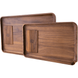 Marley Natural Black Walnut Rolling Tray Small USA 2