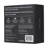 Pax Plus Complete Kit Onyx Black Vaporizer Box Back USA (New Pax 3 Complete)