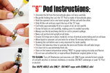 The “S” Pod, Shatterizer’s NEW Ceramic Oil Coil/Cartridge (5 Pack)