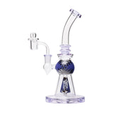 Human Grade 10" Mini Gumball Rig Glass Water Pipe Purple USA Shatterizer
