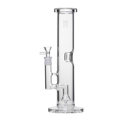Human Grade 12" Straight Tube Water Pipe Clear USA