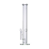 Human Grade 18" Tube Straight Glass Water Pipe Angled View USA