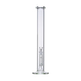 Human Grade 18" Tube Straight Glass Water Pipe Front View USA