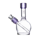 Human Grade 6" Ball Water Pipe Clear with Lavender USA