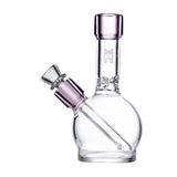 Human Grade 6" Ball Water Pipe Clear with Pink USA