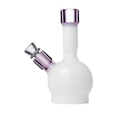 Human Grade 6" Ball Water Pipe White with Pink USA