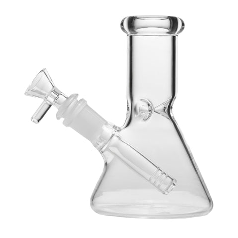 Human Grade 6" Beaker Water Pipe Clear USA
