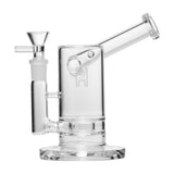 Human Grade 6" Sidecar Bubbler Clear USA Shatterizer