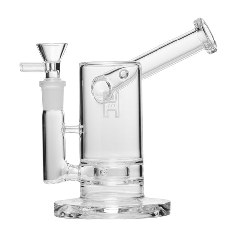 Human Grade 6" Sidecar Bubbler Clear USA Shatterizer