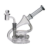 Human Grade 7.5" Recycler 45 (Triple Marble) Glass Rig Water Pipe Smoke USA Shatterizer
