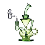Human Grade 8" Recycler Dab Rig Matrix Green USA