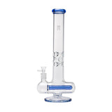 Human Grade Inline Tube Triple Ice Catch Glass Water Pipe Light Blue USA