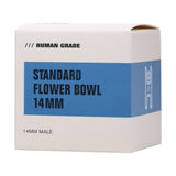 Human Grade Standard 14mm Clear Flower Bowls Box View USA