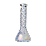 Human Grade Twisted Iridescent Beaker Water Pipe USA
