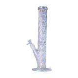 Human Grade Twisted Iridescent Tube Glass Water Pipe 15 inch USA