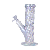 Human Grade Twisted Iridescent Tube Glass Water Pipe 9 inch USA