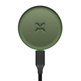 PAX Flow Charging Dock Greenstone Green Plugged in view USA