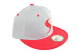 Shatterizer Grey Hat with Red Accents, Solid Red Bill