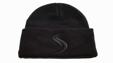 Shatterizer Winter Hat Black Hat (Black Logo) (Skull Cap)